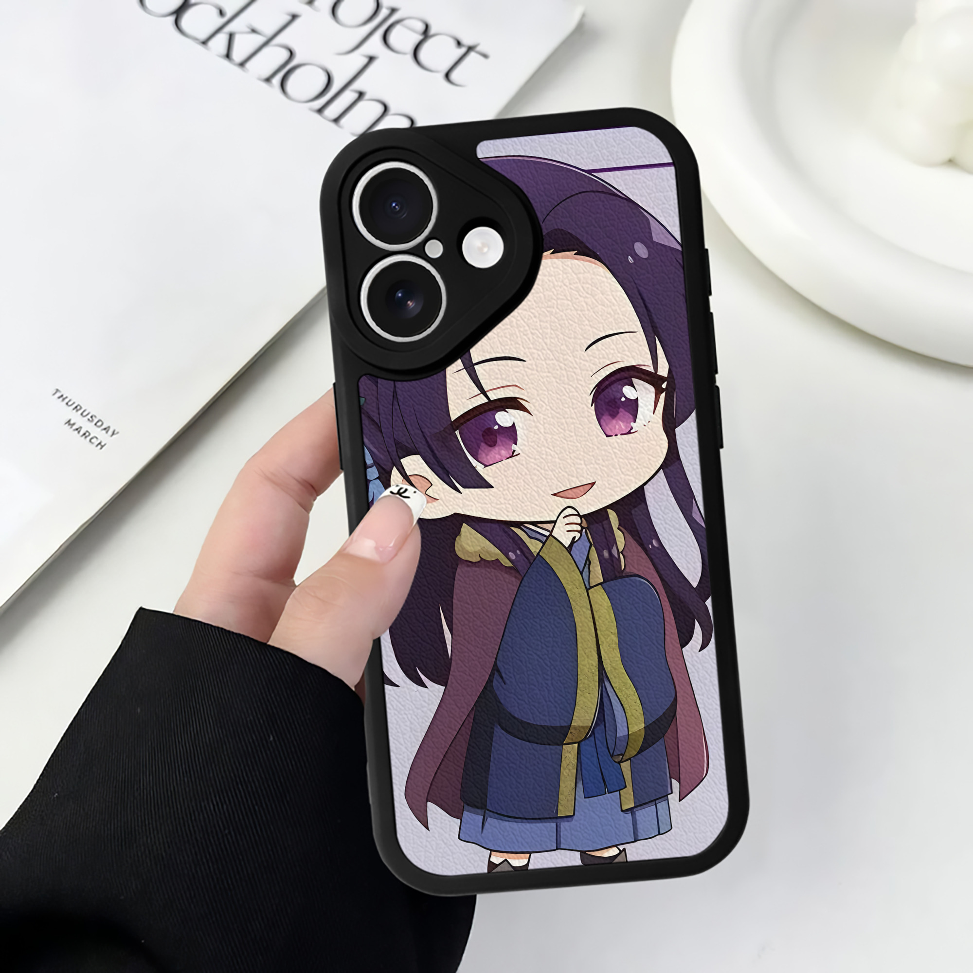 （画像用） 薬屋のひとりごと The Apothecary Diaries 【iPhone 16シリーズ対応】シリコンスマホケース（レザー調） 材質：シリコン